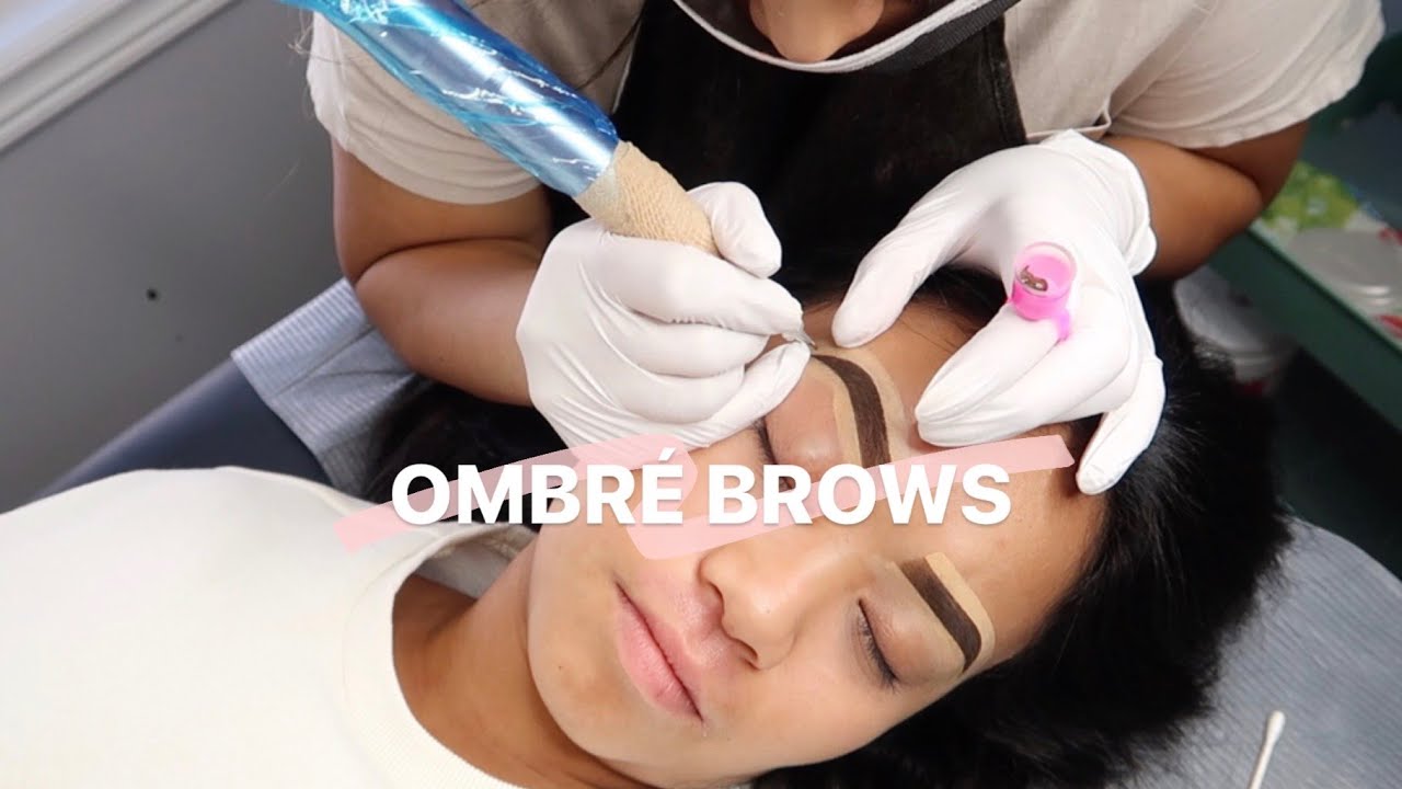 OMBRÉ POWDER BROWS part 1: THE PROCESS || *sensitive skin*