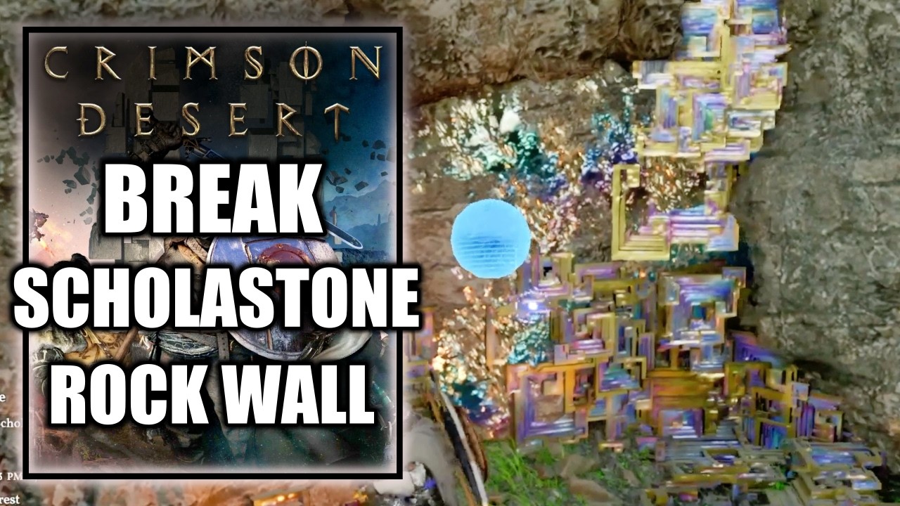 Crimson Desert - How to Break or Destroy the Rocks to Head to Scholastone