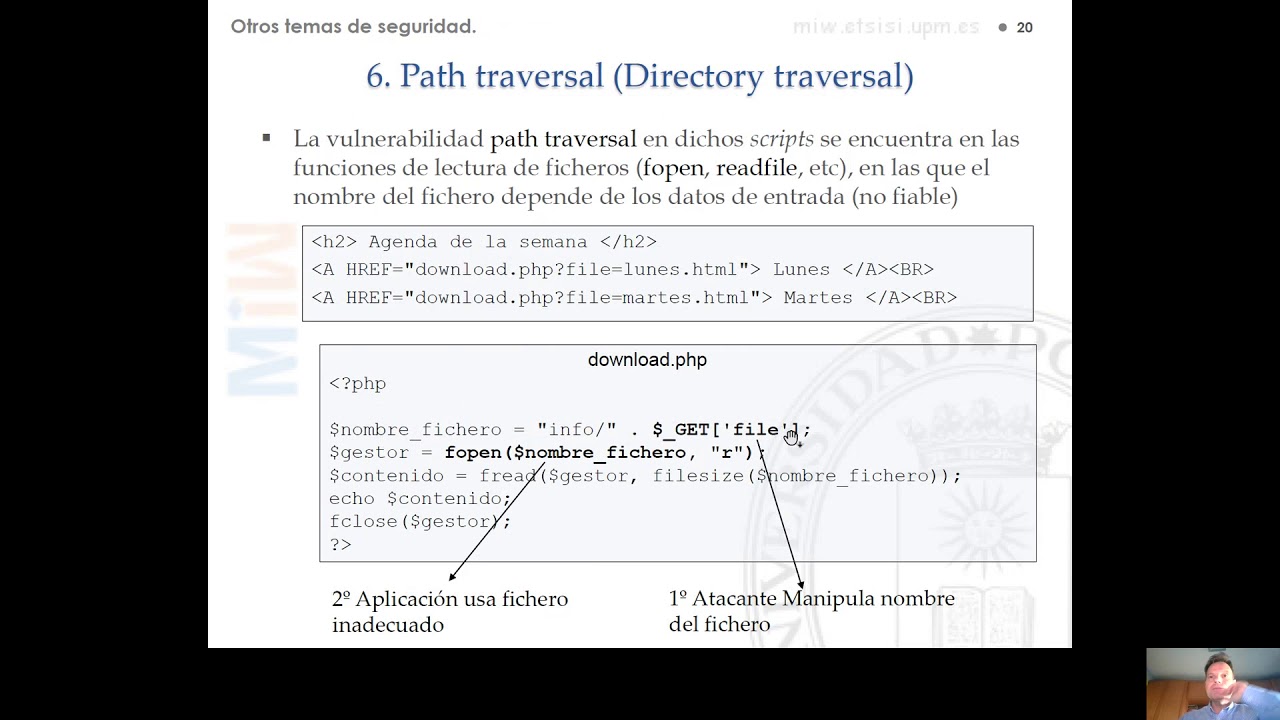 Tema 6 OTROS TEMAS DE SEGURIDAD EN APLICACIONES WEB Apartados 6 7 8