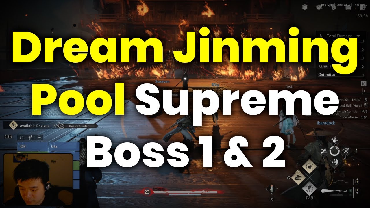Dream Jinming Pool Supreme Boss 1 & 2 | Inkwell Fan/Vernal Umbrella | Where Winds Meet