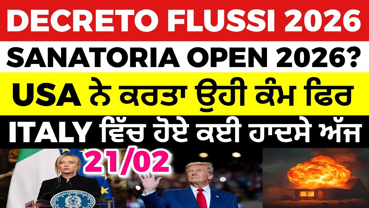 21/02 ITALIAN NEWS IN PUNJABI - PUNJABI AMICI CHANNEL - ITALY PUNJABI NEWS CHANNEL