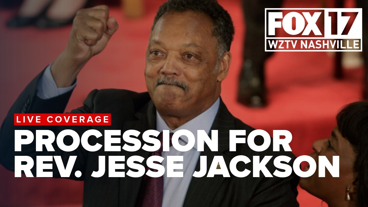 Procession underway for civil right icon Rev. Jesse Jackson