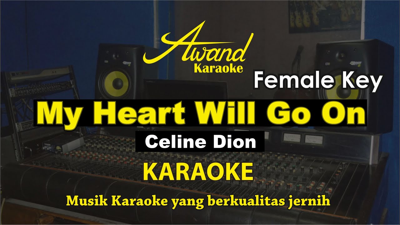 My Heart Will Go On Karaoke Lower Key Female | Celine Dion Karaoke Titanic