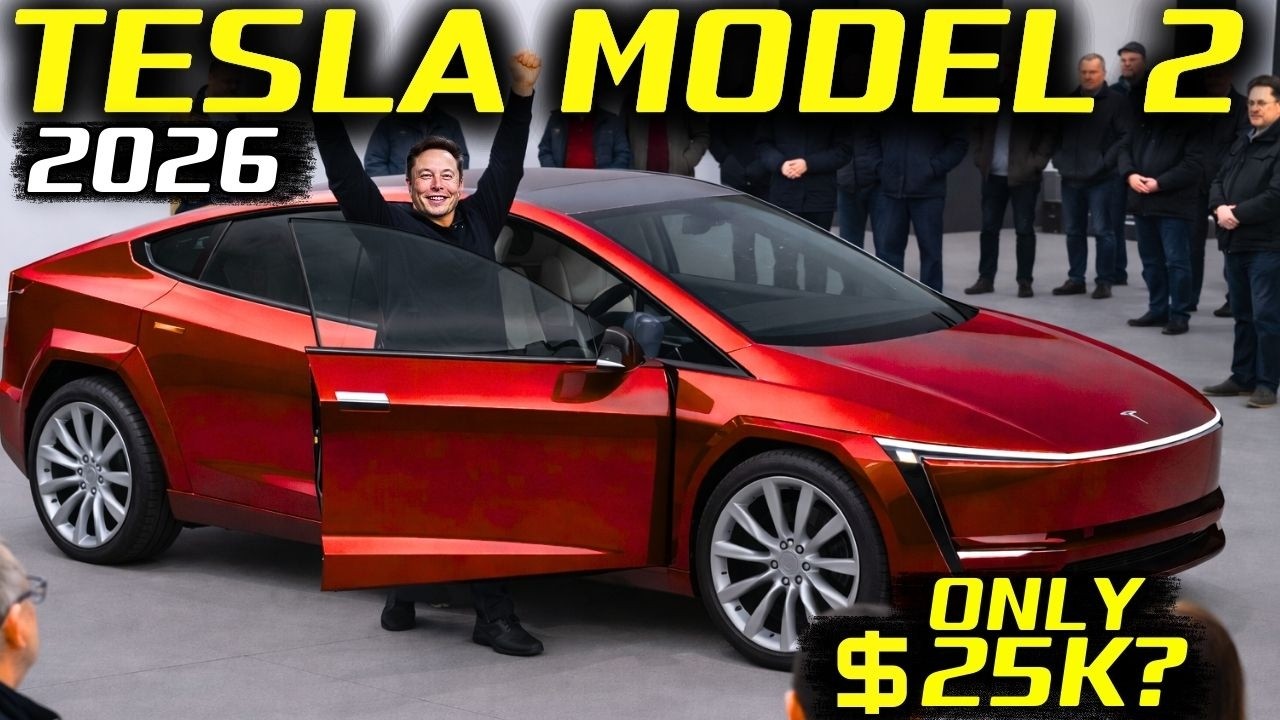 Дата выхода Tesla Model 2 в 2026 году! Версия Senior Edition за 25 000 долларов?: более низкая ст...