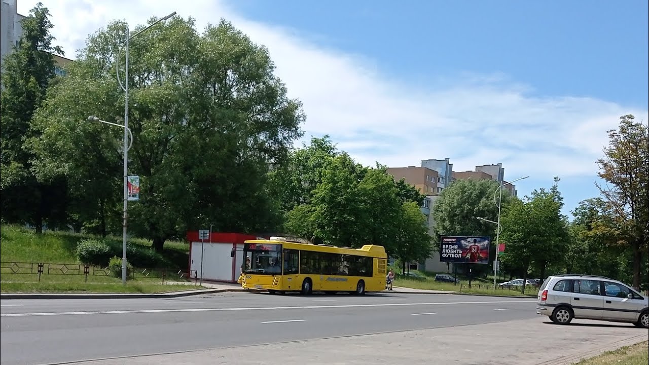 Новинка! Молодечно. Поездка в автобусе МАЗ-203.147, Г/№ BA 6185-5, маршрут №272с (02.06.2024)
