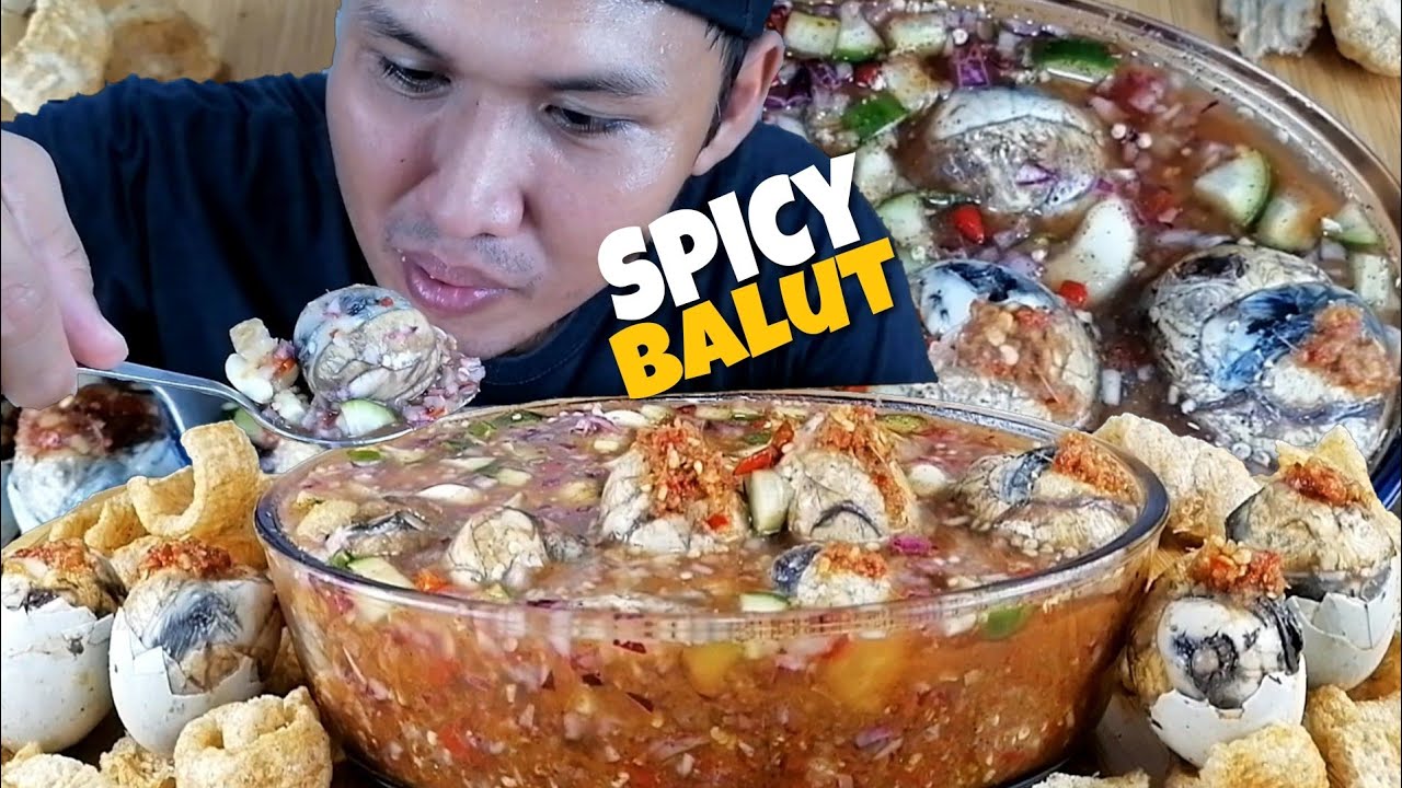EXOTIC BALUT WITH SUPER SPICY SAUCE | MUKBANG ASMR