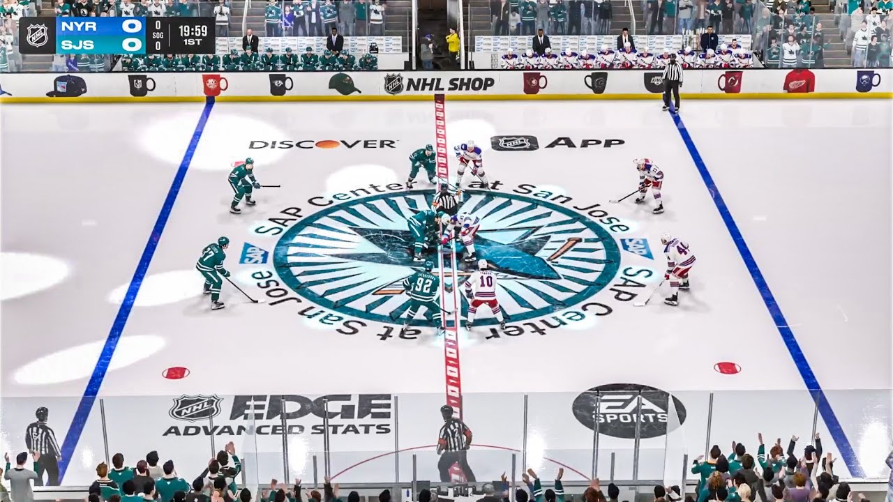 San Jose Sharks vs New York Rangers 1/23/2026 NHL 26 Gameplay