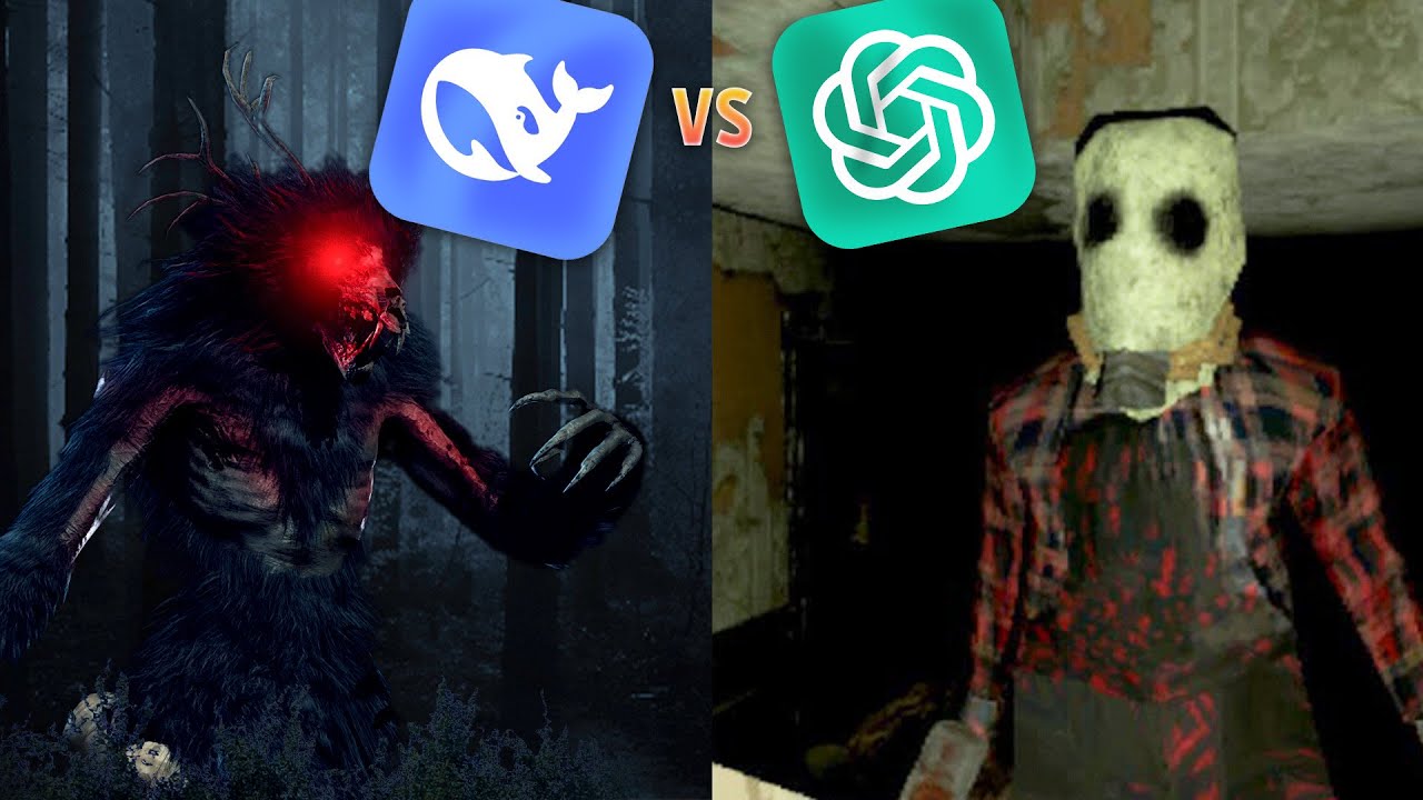 Чат GPT против DeepSeek Создайте игру ужасов!
