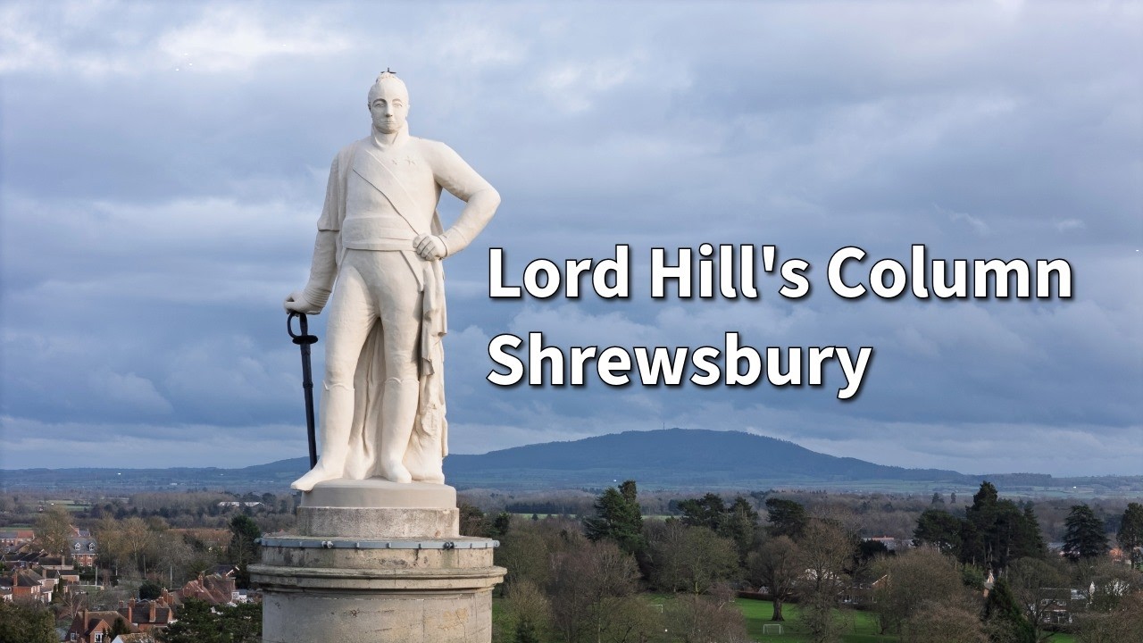 Restored Lord Hill's Column, Shrewsbury - February 2026 Drone Video
