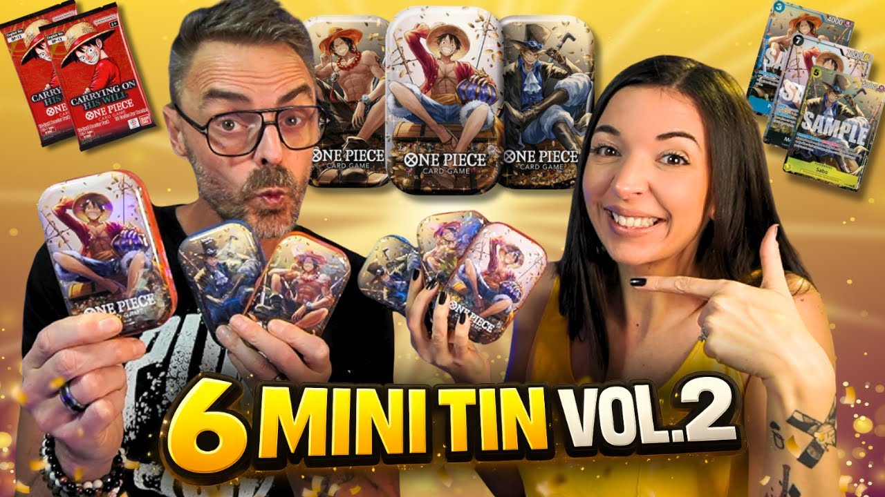OUVERTURE de 6 MINI TINS PACK Vol. 2 ONE PIECE Card Game 🔥