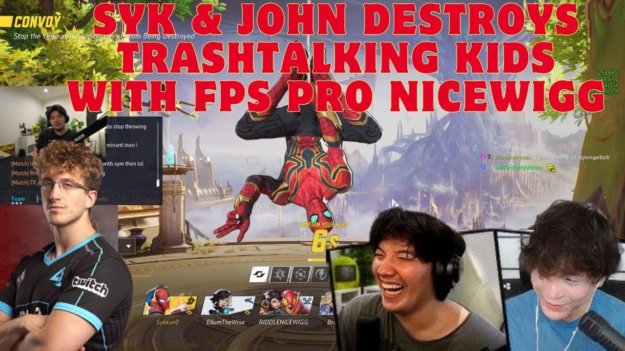 Grandmaster Sykkuno & Masayoshi Destroying Trashtalking Kids in Marvel Rivals ft. FPS Pro Nicewigg