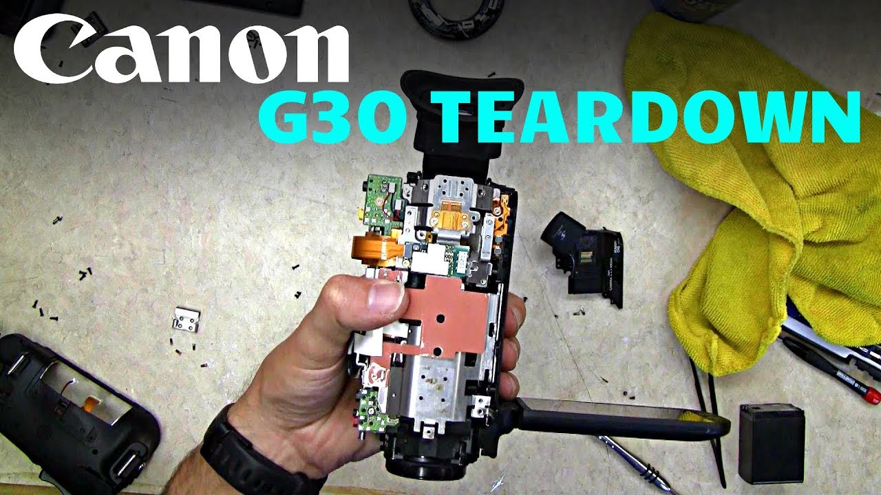 Canon VIXIA G30 Camcorder TEARDOWN - Lens Repair & Replacement