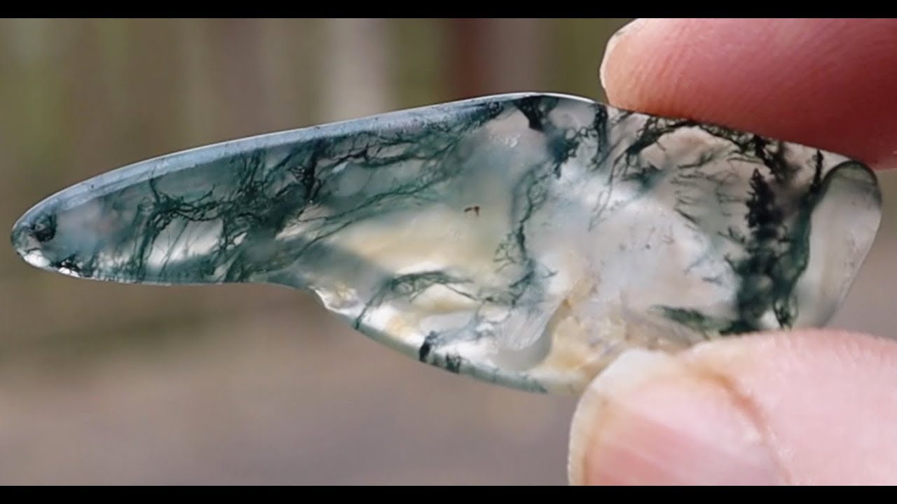 Rock Tumbler Moss Agate start to finish