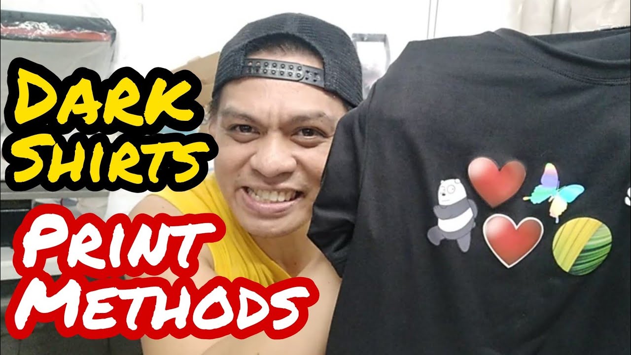 Cotton Spandex Dark T Shirt Print Method Extra Income T shirt printing business SirTon Prints