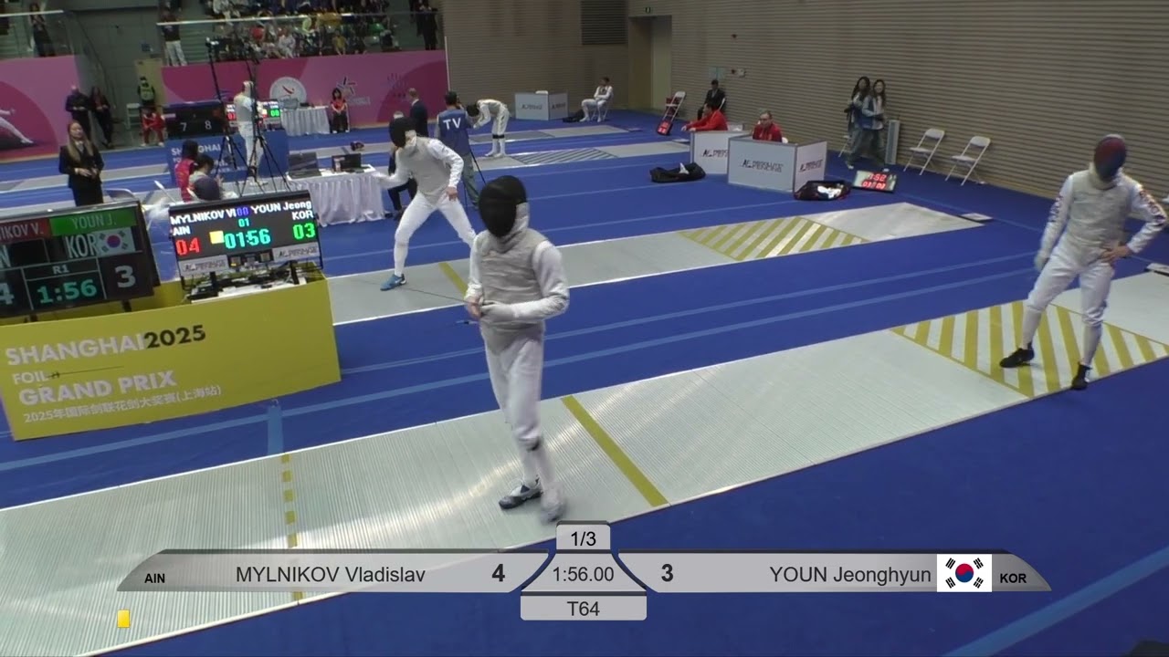 2025 145 T64 15 M F Individual Shanghai CHN GP YELLOW MYLNIKOV AIN vs YOUN KOR