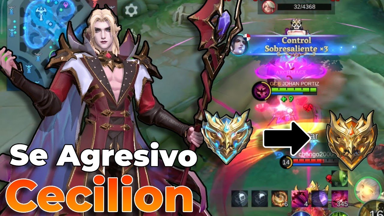 De MÍTICO HONORARIO a GLORIA con CECILION  | Carry Total MLBB