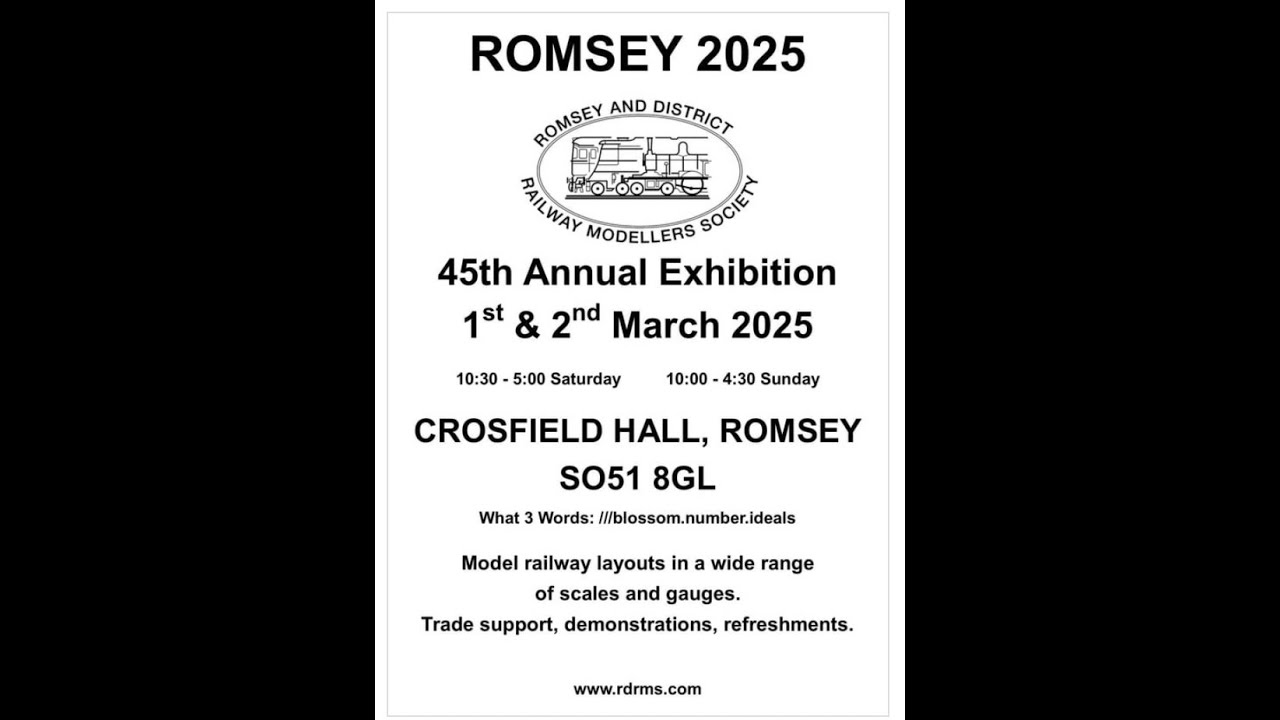 Romsey Model Railway Exhibition 1 March 2025