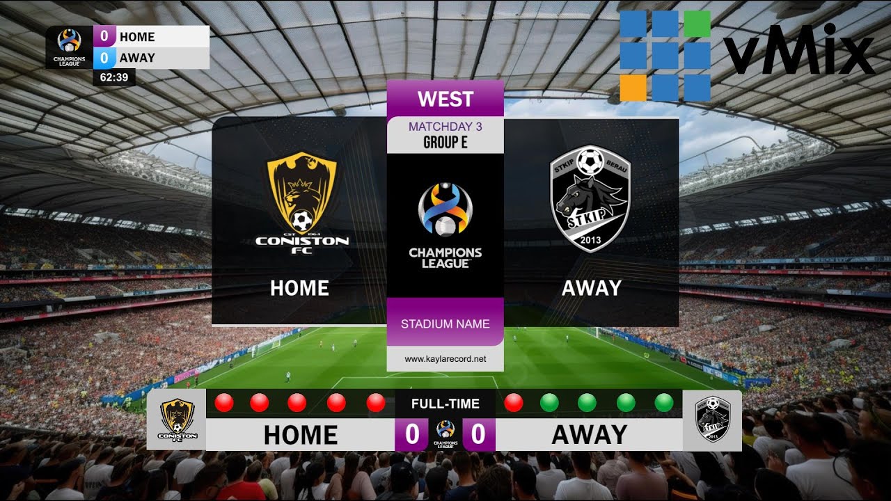 vMix Title SOCCER 5 GT FULL PACKAGE BROADCAST