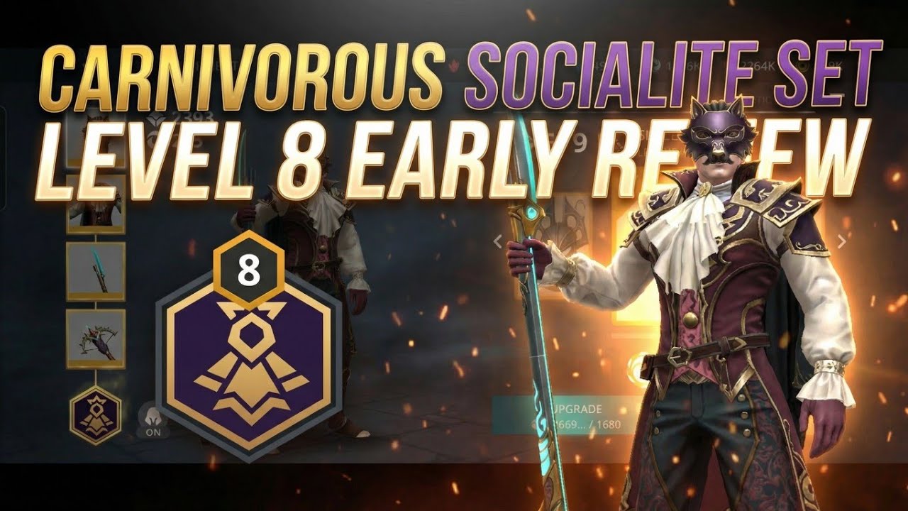 Lvl 8 Carnivorous Socialite is a Joke ! WORST Set Bonus Buff Ever - Shadow Fight 3 Lazy Update 