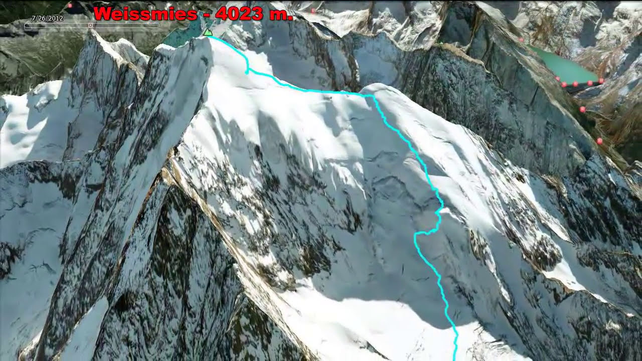 Ascenso al Weissmies - 4023 m.( Alpes )