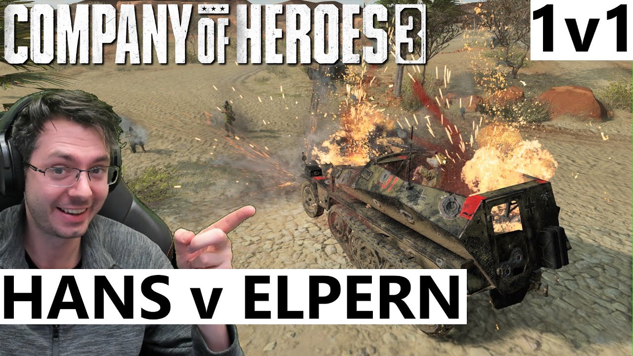 Hans(US) vs Elpern(DAK) 1v1- Company of Heroes 3
