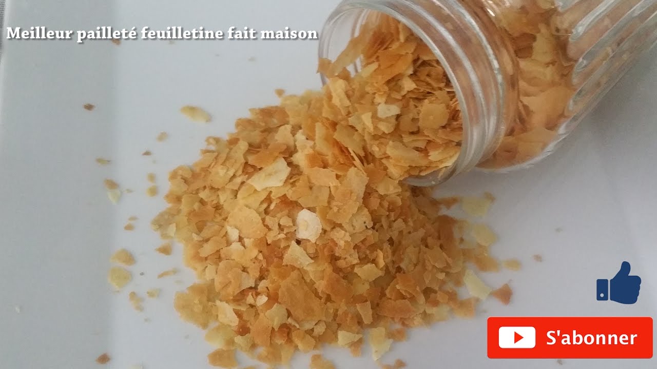 احسن طريقة لصنع البايتي فويتين ناجحة %La meilleure recette de pailleté feuilletine fait maison  100