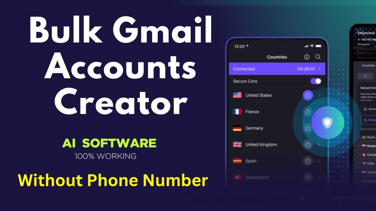 How to create 1000 Gmail Accounts -  AI-Powered Software