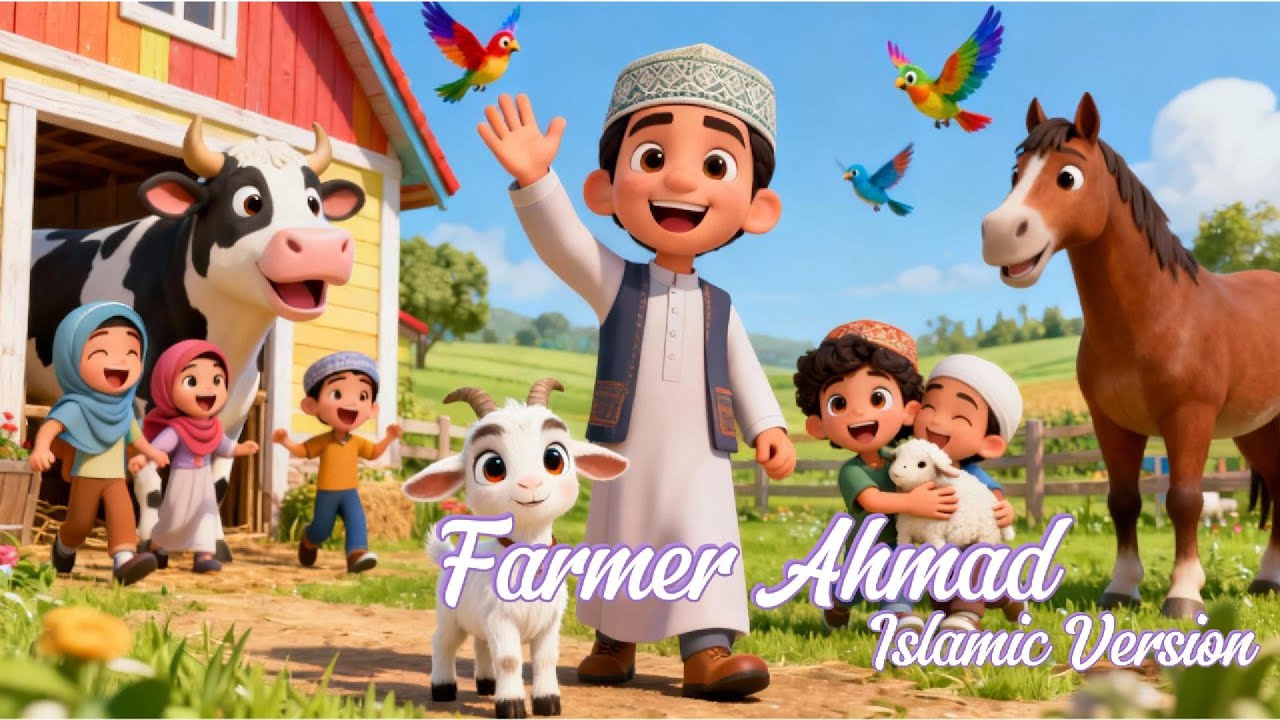Farmer Ahmed Had a Farm | Islamic Nursery Rhymes for Kids | Muslim Kids Songs
