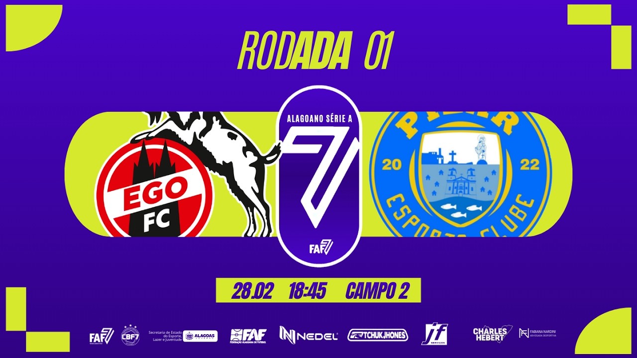 EGO FC vs PILAR EC | RODADA 1 | CAMPEONATO ALAGOANO SÉRIE A 2026 | Futebol 7 Oficial | FAF7