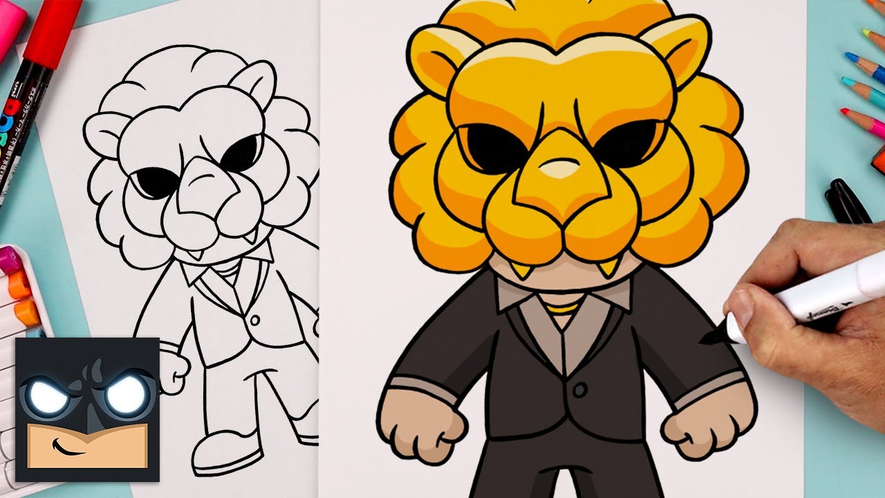 How To Draw Lion VIP | Squid Game
