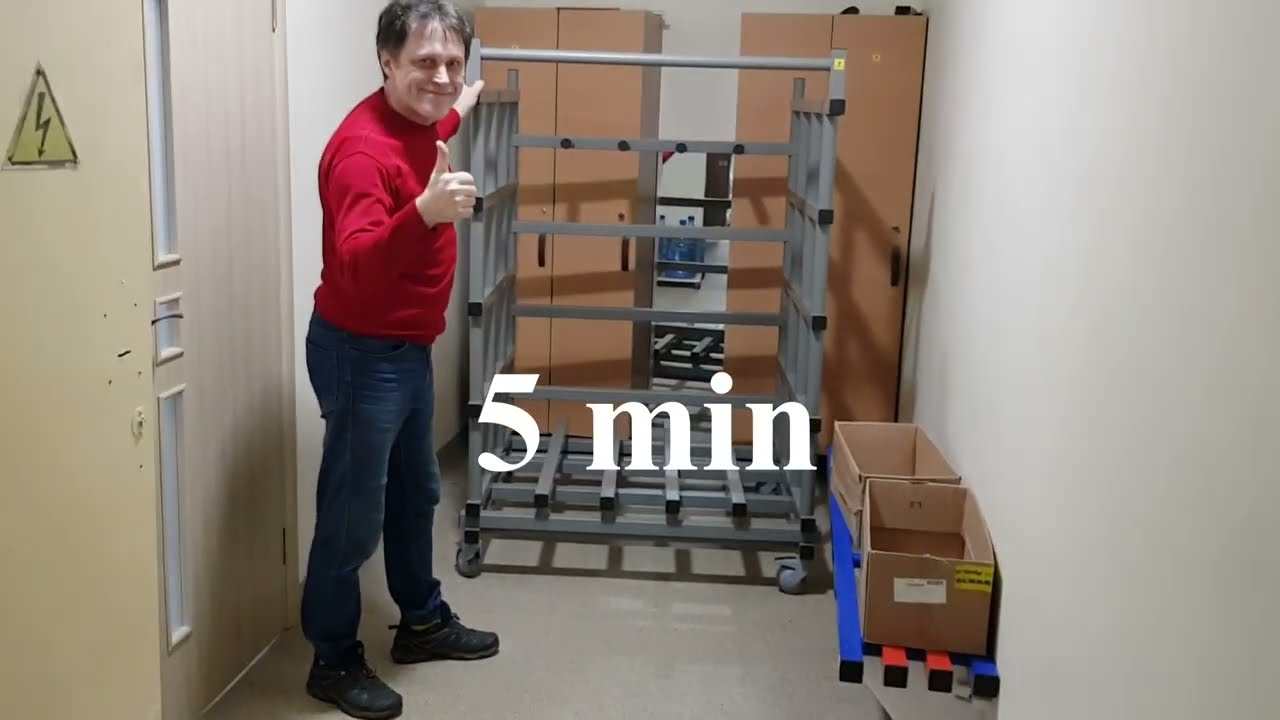 Assembly of Aqua Mats trolley AQM(5)LOW