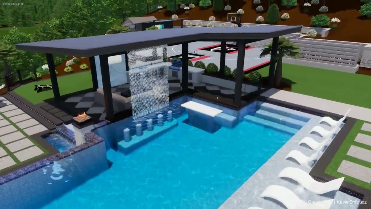 Inspiration Behind Our Ultimate Luxury Pool & Backyard Design 🌊 | 3D Flyover Tour & Vision