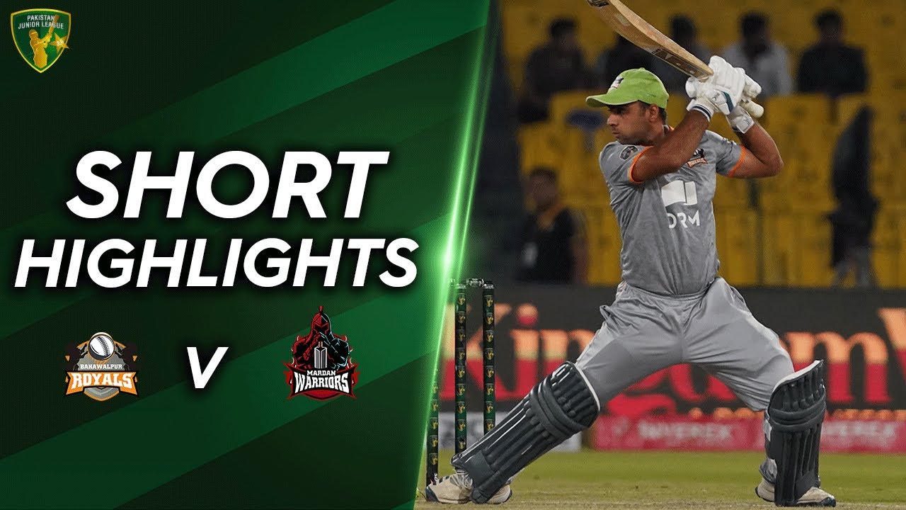Short Highlights | Bahawalpur Royals vs Mardan Warriors | Match 18 | PJL | MV2T