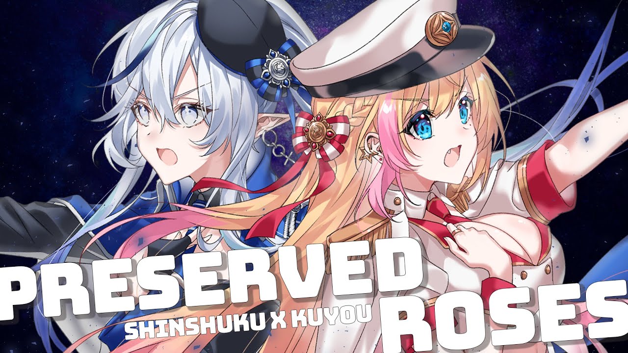 【歌ってみた】Preserved Roses / Covered by 🧡 月城九曜 × 白月心宿 🤍【T.M.Revolution × 水樹奈々】【台V】