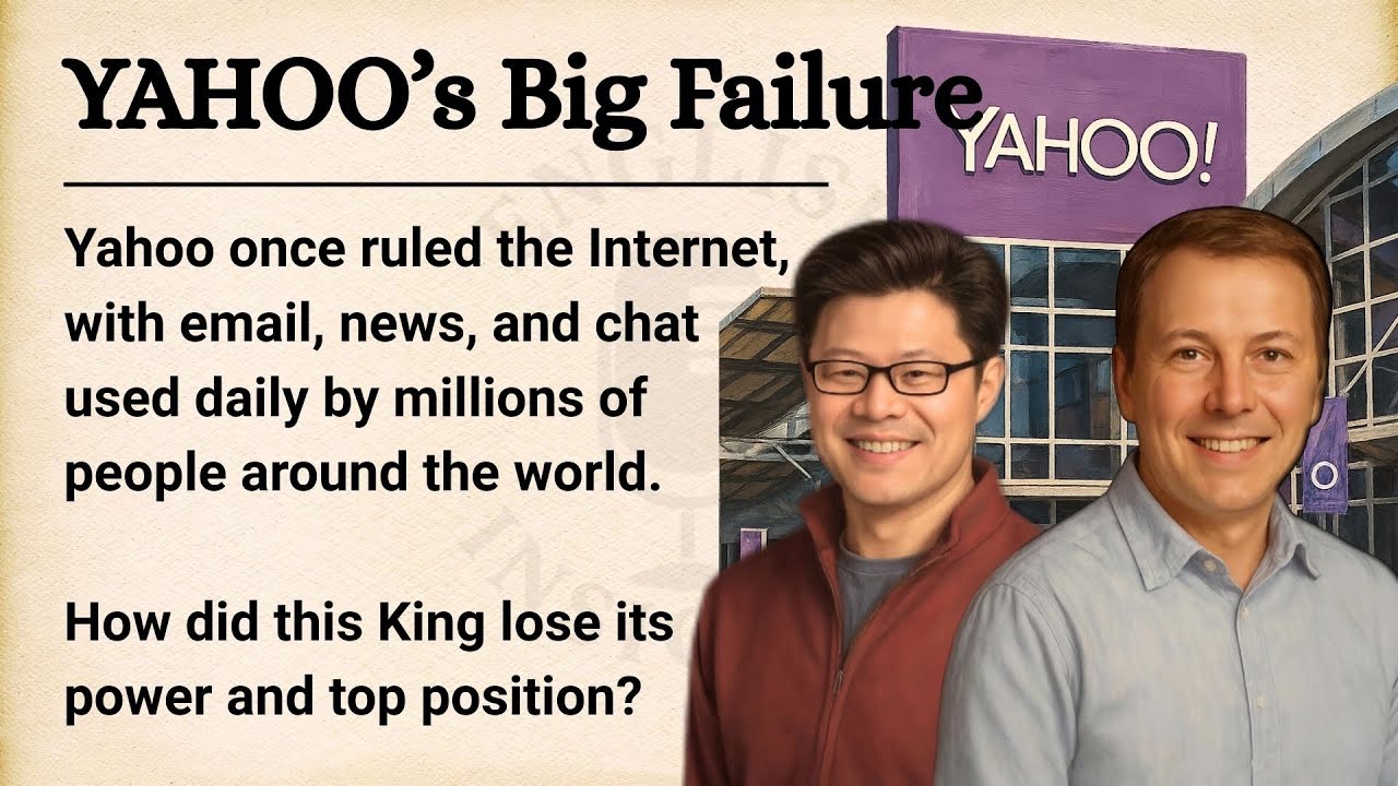 YAHOO: From Internet Leader to Lost Legend || Learn English Through Story Level 2 || Graded Reader 🎧