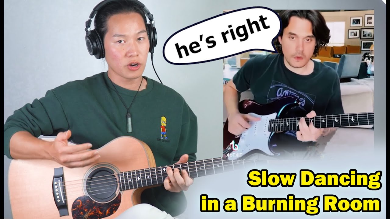 Slow Dancing in a Burning Room - John Mayer Guitar Tutorial l EASY [TAB]
