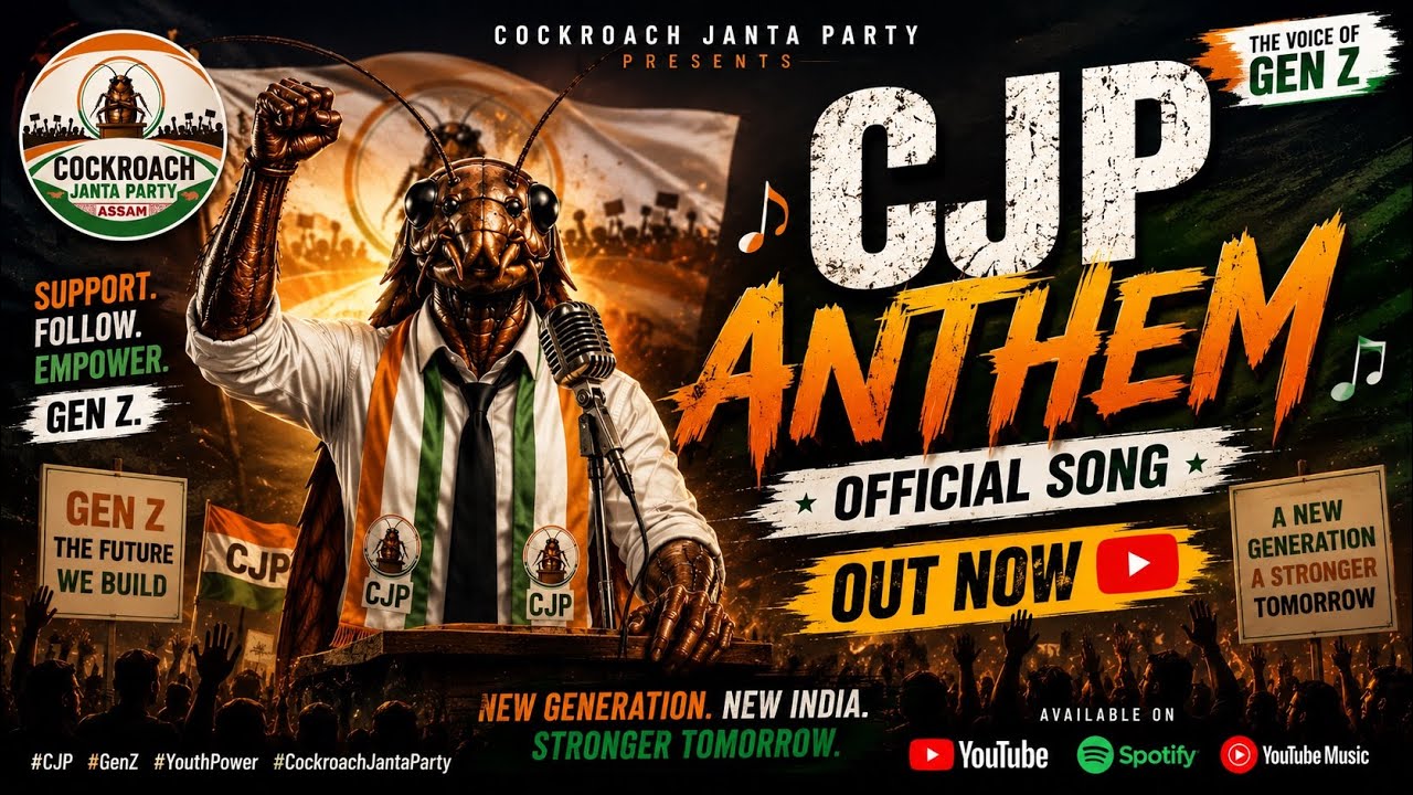 CJP ANTHEM 🔥 | Cockroach Janta Party Official Song | Gen Z Revolution Anthem 🇮🇳