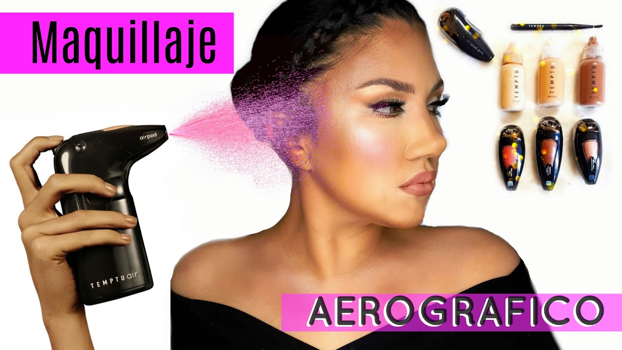 Me maquillo con AEROGRAFO de TEMPTU !!! | auroramakeup