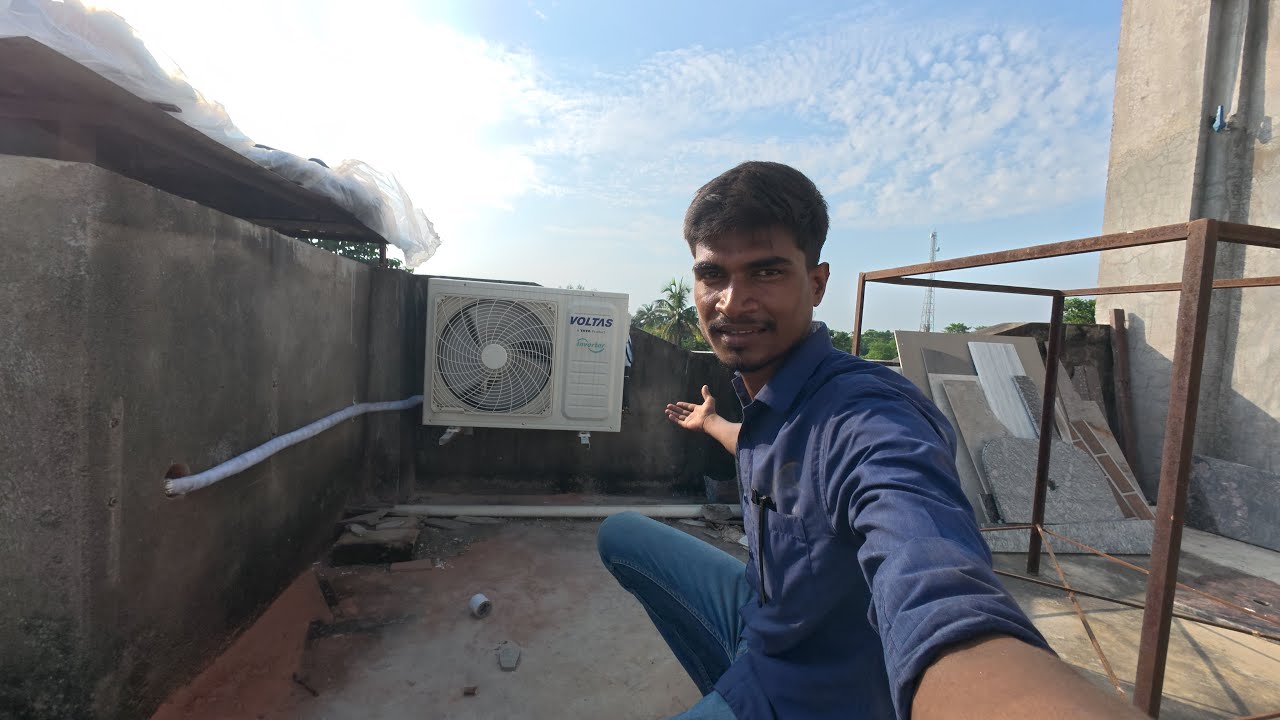 VLOG 126 || Voltas ac re installation in Kishanpur, Supaul || Ehsan Shaikh 