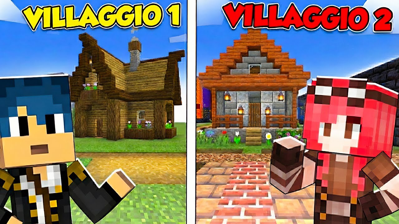 CHI COSTRUISCE IL VILLAGGIO MIGLIORE? - STEF vs PHERE - Minecraft
