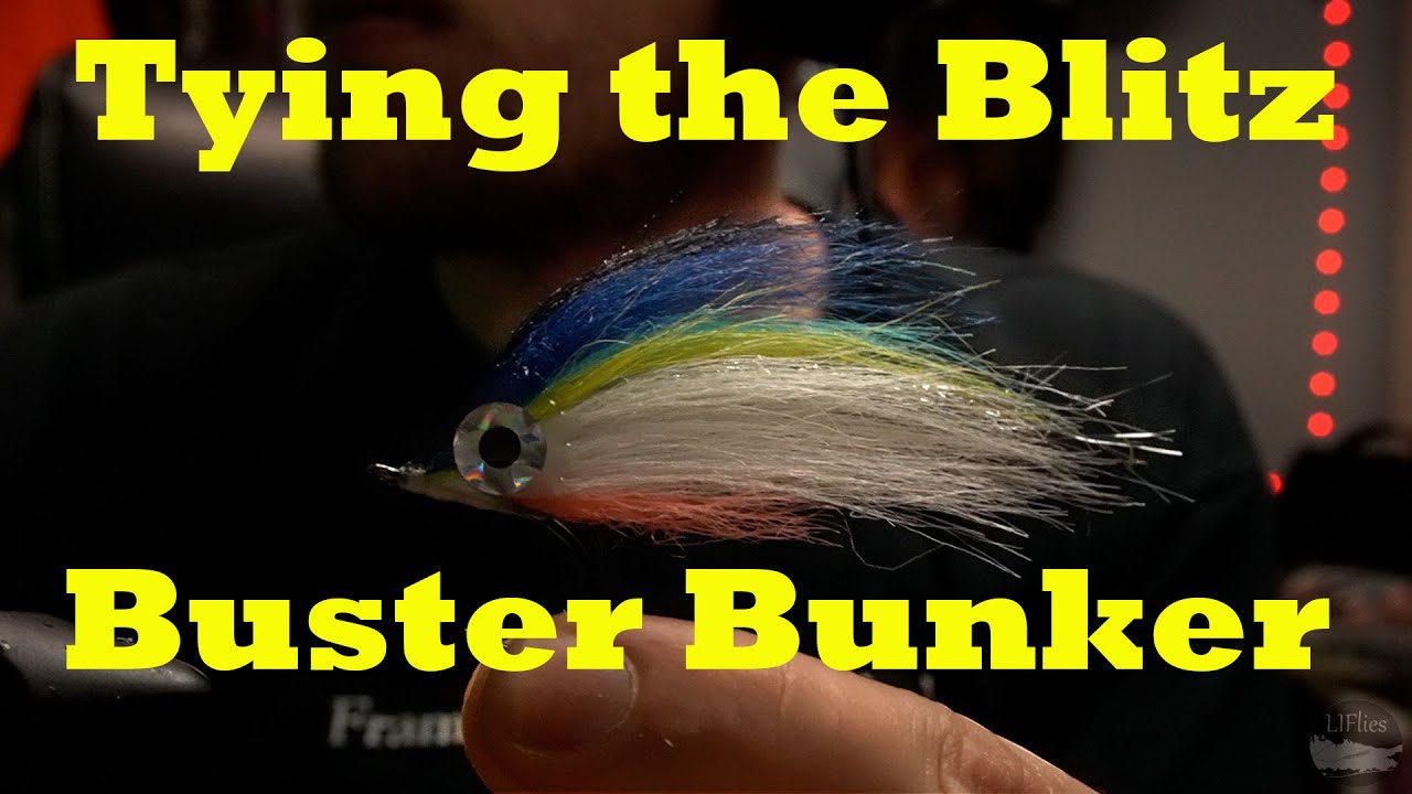 Tying the Blitz Buster Bunker - A Hi Tie Baitfish fly for Stripers / Tarpon