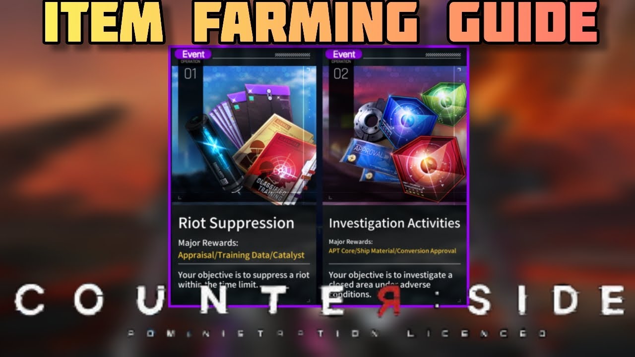 Counter:Side English - Item You Should Be Farming! [Updated Guide]