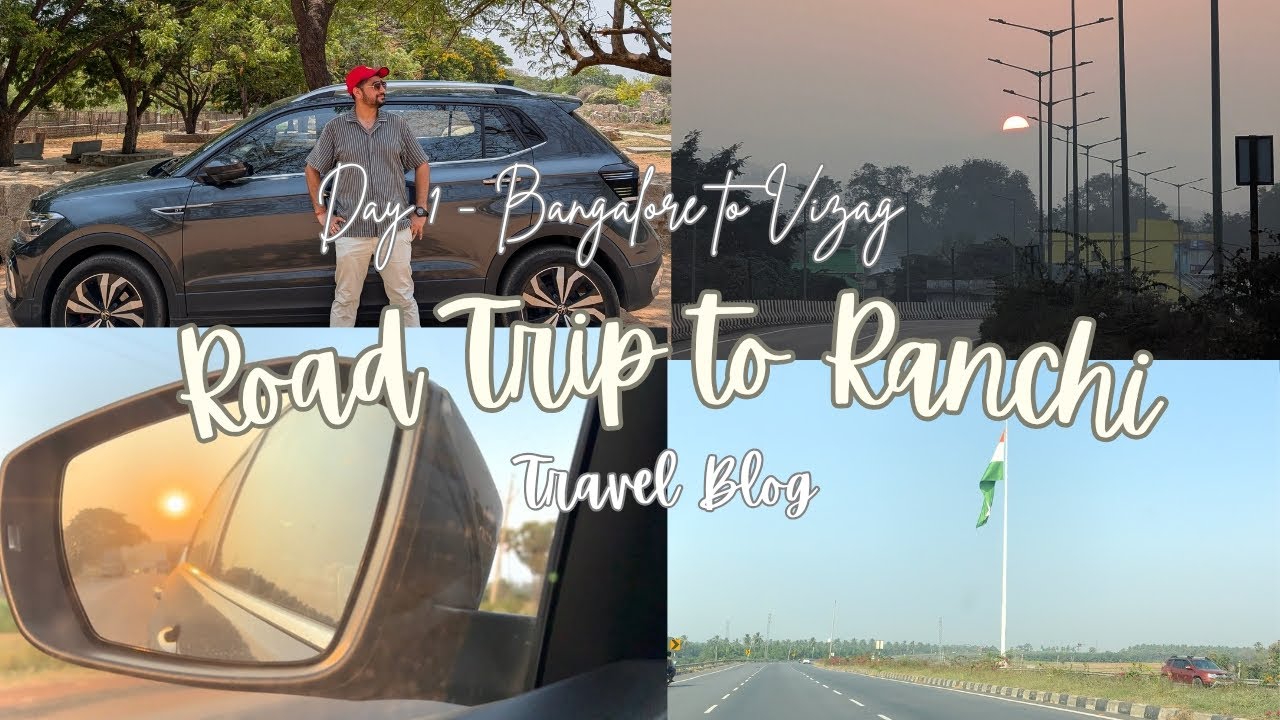 Bangalore to Ranchi Road Trip | VW Taigun | Day 1 - 1000km Epic Drive via Tirupati-Vijayavada-Vizag