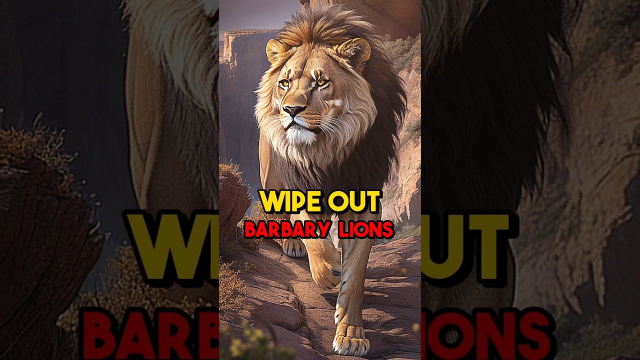 Вымирание: берберийские львы 🦁⚠️