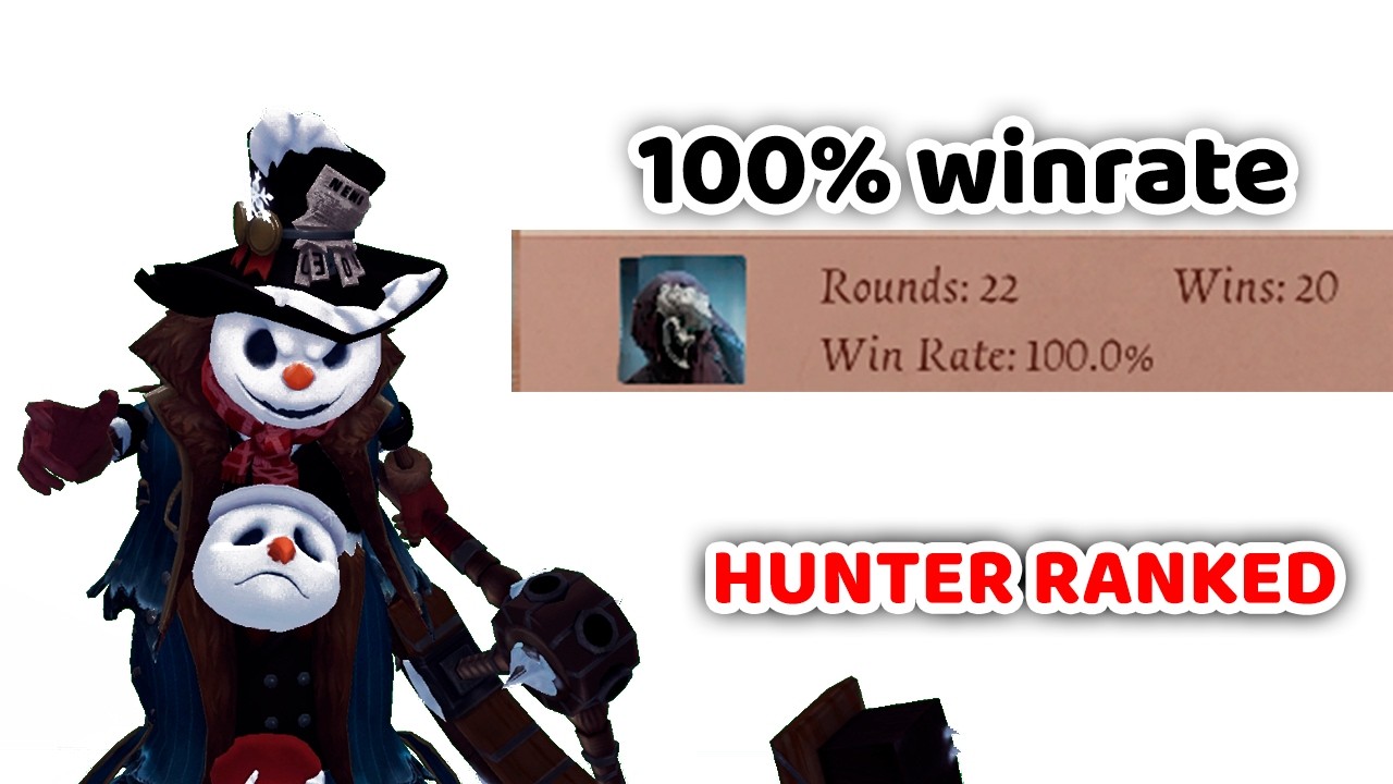 É ASSIM QUE UM MAIN POLUN COM 100% DE WINRATE JOGA!!! - IDENTITY V Hunter gameplay