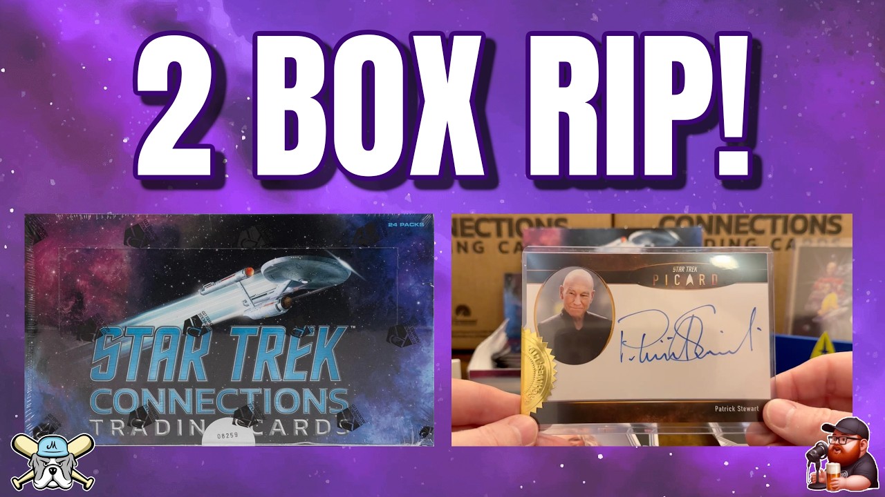 Star Trek Connections 2-Box Break… HUGE Patrick Stewart Auto!