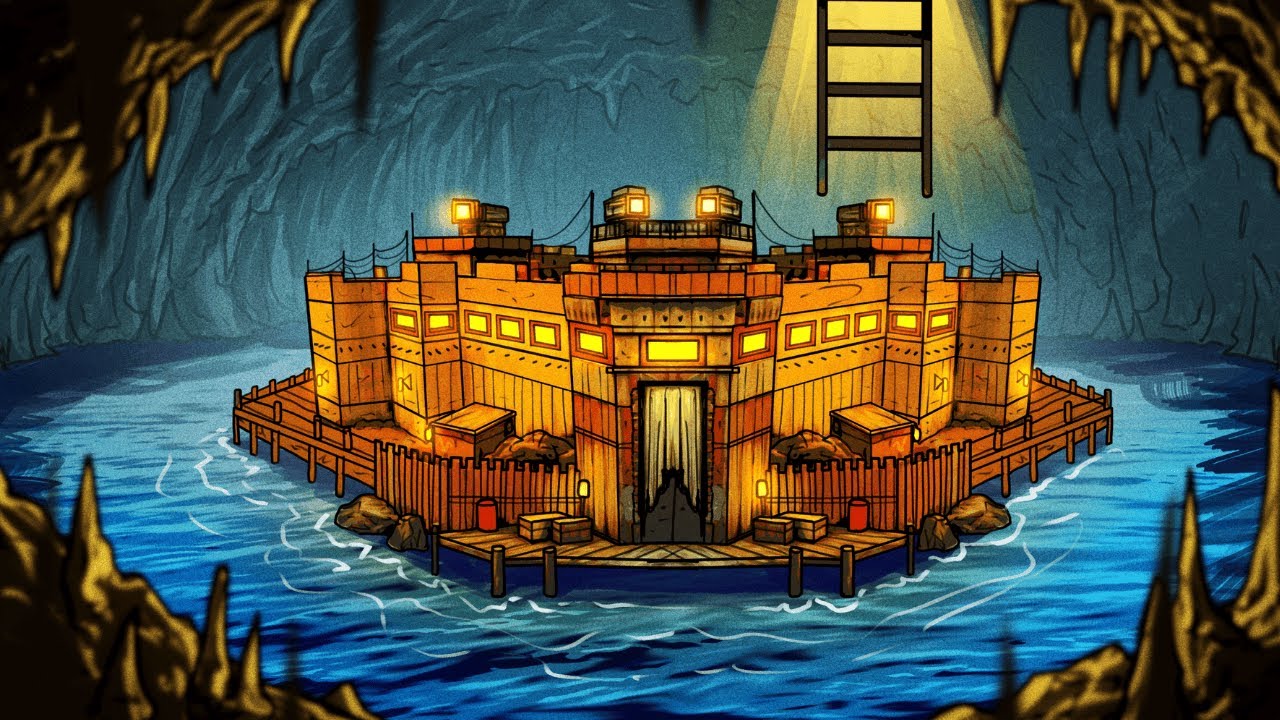 I Built A Secret Underground Island Fortress