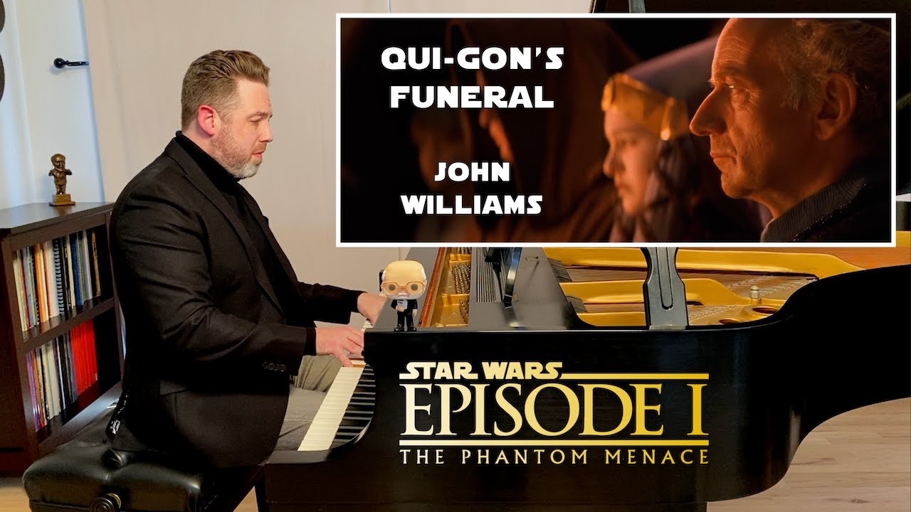 John Williams: Qui-Gon's Funeral | The Phantom Menace (piano cover with film)