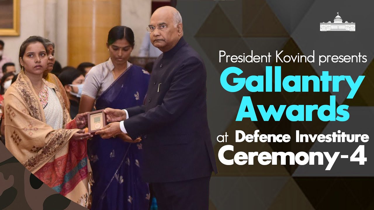 President Kovind presents Gallantry Awards at Defence Investiture Ceremony - 4 at Rashtrapati Bhavan