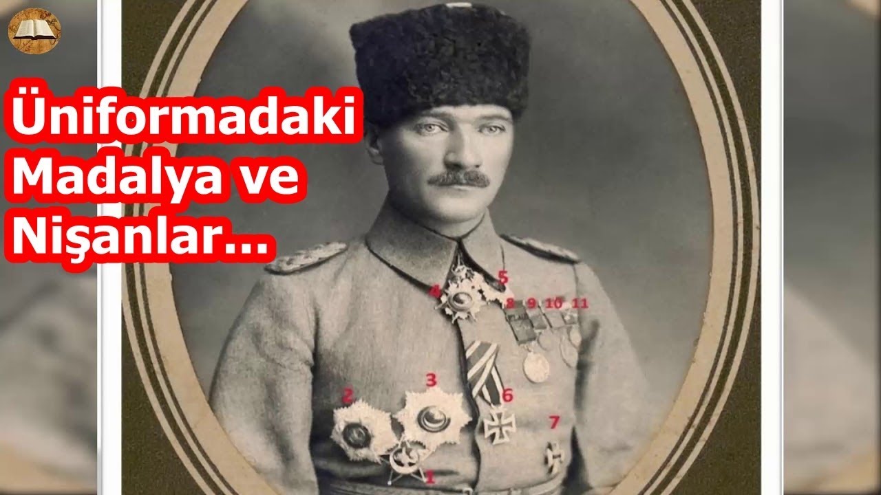 ATAT&Uuml;RK'&Uuml;N &Uuml;niformasındaki Madalyalar